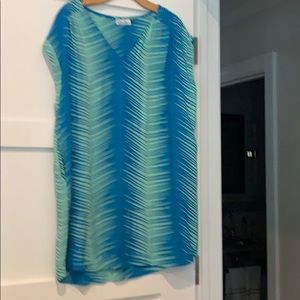 Turquoise mini dress
